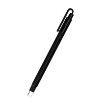 Mekanisk viskelæderpen med firkantet og rund spids, 1 stk.