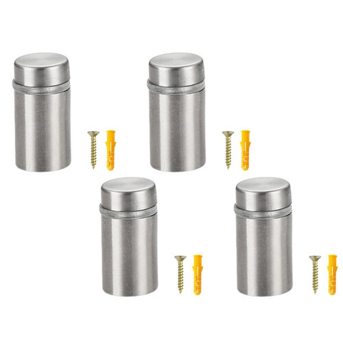Monteringsskruer til badeværelsesglas i rustfrit stål (4 stk.)