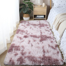 Měkký moderní koberec, semiš, polyester, protiskluzový, 2x8 stop