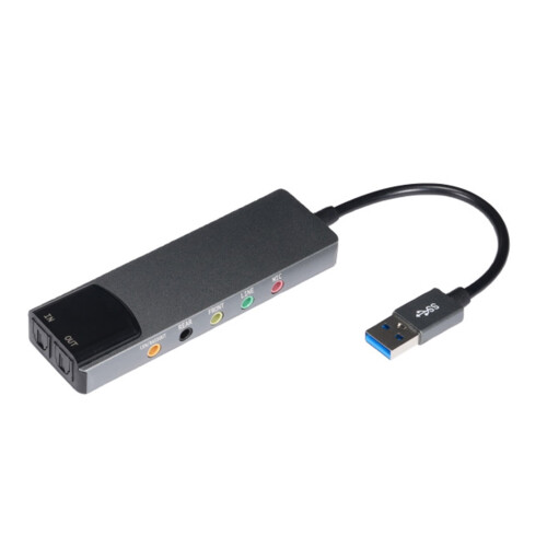 Εξωτερική κάρτα ήχου USB SPDIF5.1Αλουμινίου