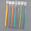 Plastic Double-Pointed Knitting Needles Set 7 Sizes 3