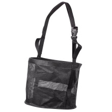 Zwarte nylon net paardentas, ademend, verstelbare touwen