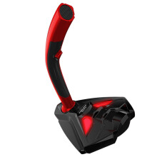 USB-Computermikrofon mit 360-Grad-Drehung, rot