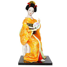 Japansk Geisha Figur Dekorativ Ornament 30 cm