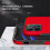iPhone 14 Pro Max hybrid case with finger ring - red 4