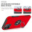 iPhone 14 Pro Max hybrid case with finger ring - red 6