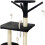 Cat tree black 50 x 35 x 138 cm 4