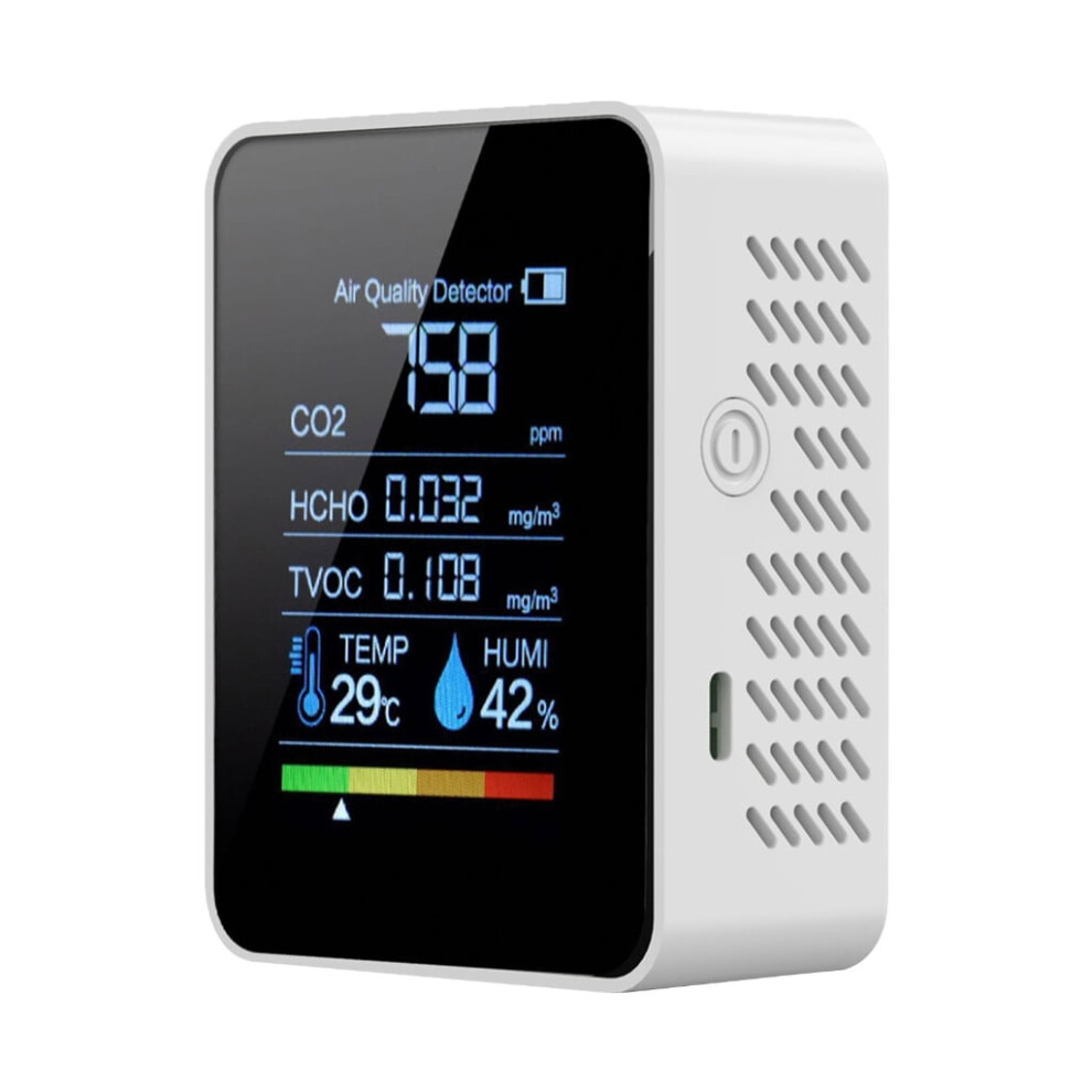 Air Quality Monitor CO2 TVOC Temp Humidity 5-in-1