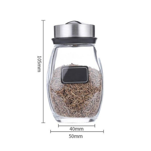 Spice Jar with Smart Lock Plastic Transparent 1