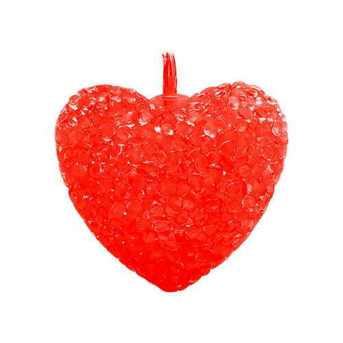 Luci a LED a forma di cuore, rosa e rosse, 300 cm, a batteria