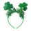 St. Patricks dag kløverpannebånd grønt glitterbånd 1