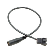 Cabo conversor de energia para ventilador em PVC, 55x21mm para 4 pinos.