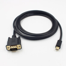Mini DisplayPort auf VGA Adapter, schwarz, Kunststoff, 1 Stück
