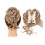 Chignon sintetico riccio e ondulato con ciocche 1