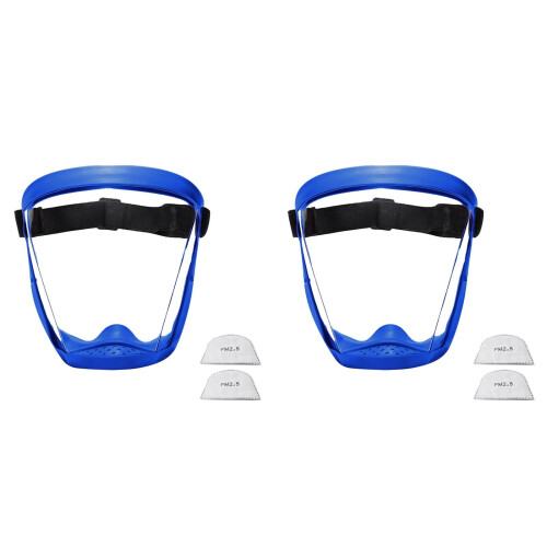 Ansigtsskærm Anti-dug Sort ramme Transparente sider