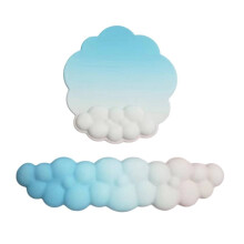 Alfombrilla de ratón extragrande con forma de nube y soporte para la muñeca.
