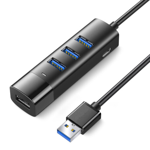 Cable divisor de datos USB 3.0 de 4 puertos para PC y portátiles