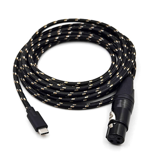 Adaptérový kabel USB-C na 3pinový pro mikrofon