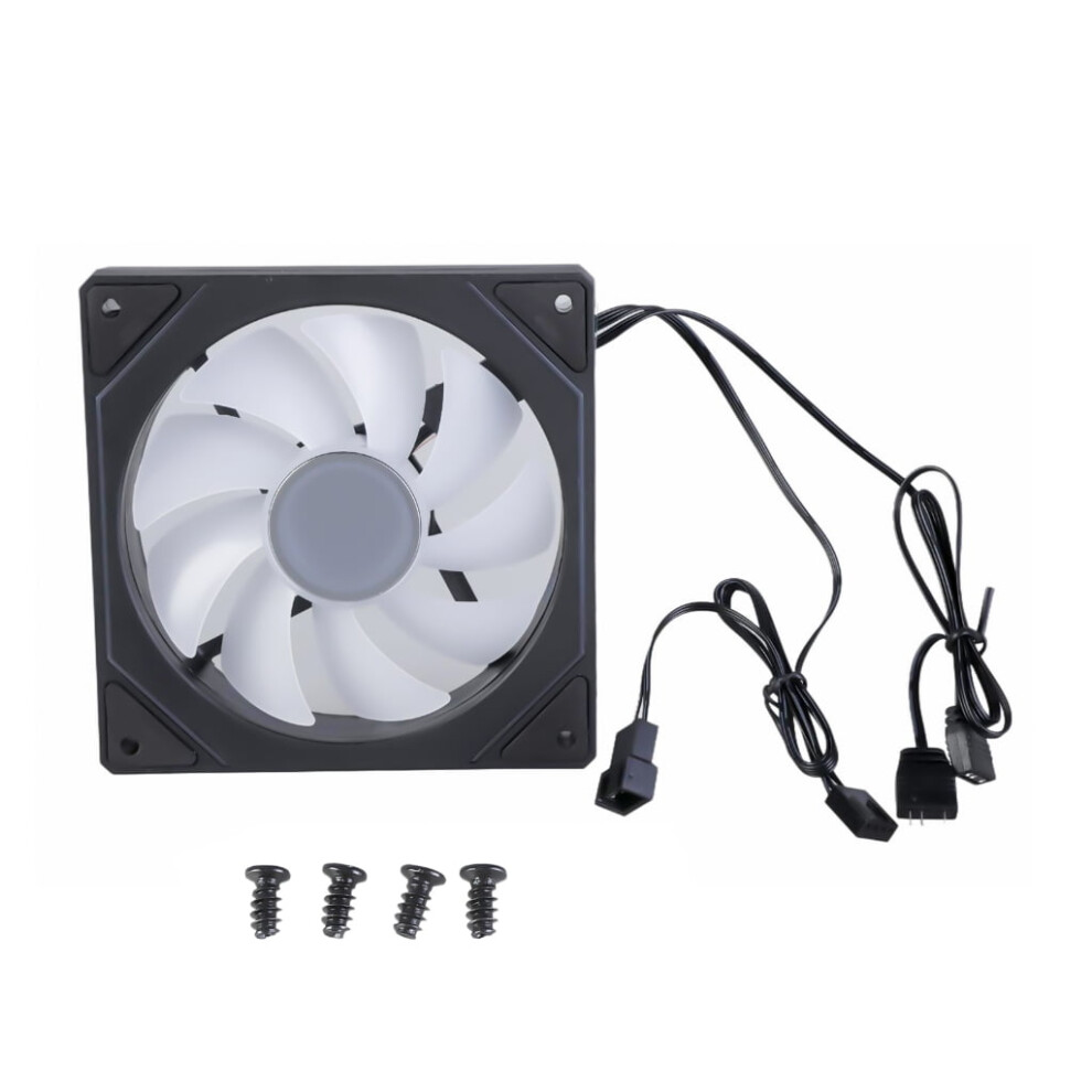12Cm Argb Led Cooling Fan 12025, 12V, 3W, Pwm, Hydraulic 974856761616