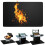 Fireplace Mat Black Polyester 39x60 Inch Fireproof Non-Slip 1