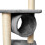 Cat scratching post with cave tunnel and plush platforms 3