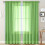 Ensfarvede halvtransparente gardiner polyester 204x132 cm 1