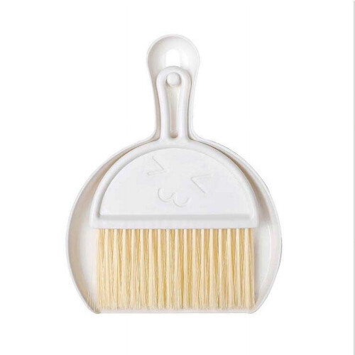 Mini set da scrivania con spazzola e paletta in plastica, 1 pezzo