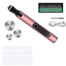 Mini USB-oplaadbare handmolen roze 4,6 x 0,7 inch