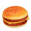 3D-hamburgerkudde för barnsovrum, 1 st 1