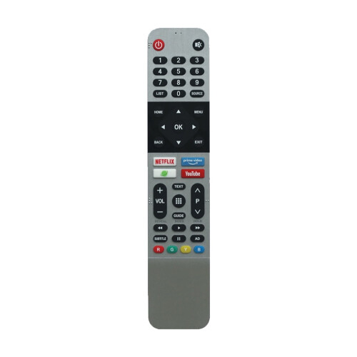 Telecomando Skyworth per Smart TV, compatibile con diversi modelli.