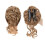 Chignon sintetico riccio e ondulato con ciocche 1