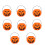 Halloween-Mini-Kürbislaternen mit LED-Lichtern, 6 Stück 1