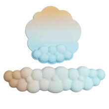 Alfombrilla de ratón extragrande con forma de nube y soporte para la muñeca.