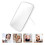 Miroir de maquillage LED portable en ABS avec reflet HD 1