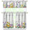 Spring Floral Kitchen Curtain Valance Set 3 pcs 6