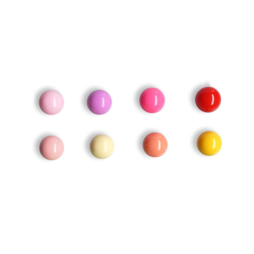 Aimants de réfrigérateur en forme de boule colorée (8 pièces)