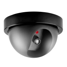 Cameră de securitate Dome cu bliț LED de descurajare, baterii AA