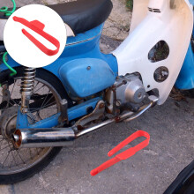 Motorcykelsvingarmskedjestyrning Röd 1 st