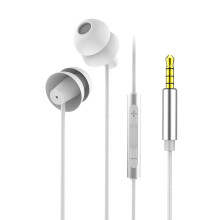 Fones de ouvido de silicone para dormir com microfone (1 par)