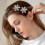 Snowflake Hair Clips Rhinestone Duckbill 4 Pack 2