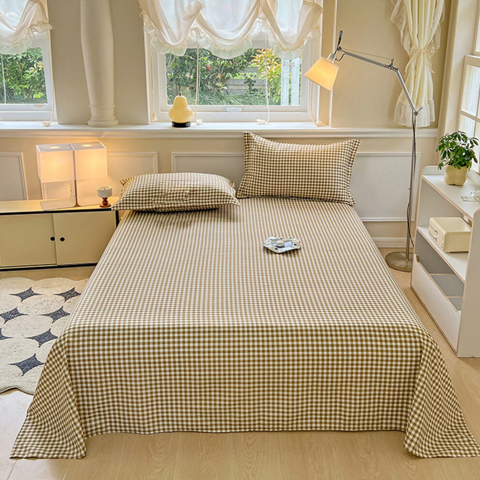 Polyester Solid Bed Sheet 86.6" x 90.55" Fitted