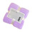 Serviette pour les mains en velours corail violet, microfibre, 1 pièce 1