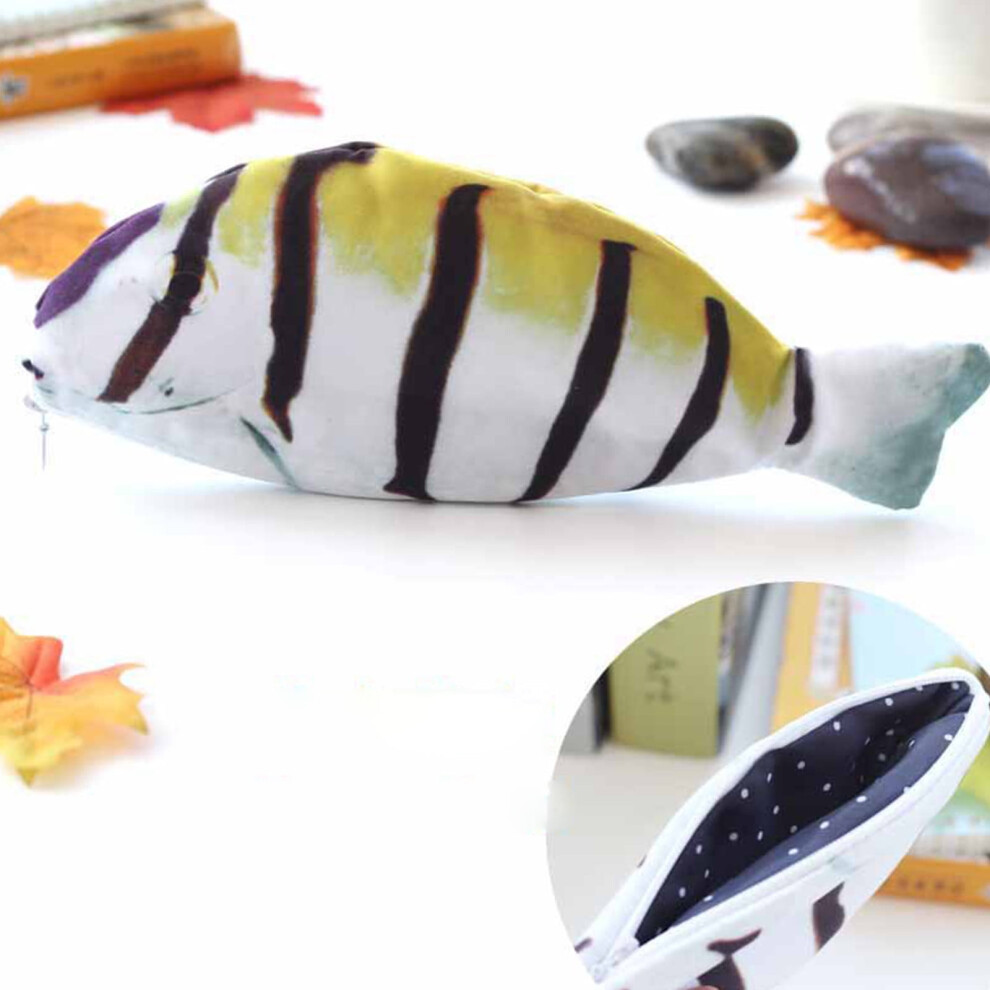 Creative Fish Pen Bag Lifelike Cosmetic Pouch with Zipper