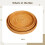 Plateau rond décoratif en rotin pour table basse, ensemble de 3 pièces 1