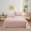 Polyester beddengoedset, effen kleur, 3-delig 1
