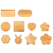 10 Supports en Bois de Formes Assorties pour Mosaïque, Kit de Sous-Verres en Mosaïque à Faire Soi-Même, avec Supports en Bois pour la Création de