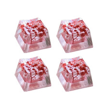 Translucent Leaf Dry Flower Resin ESC Keycap1pc