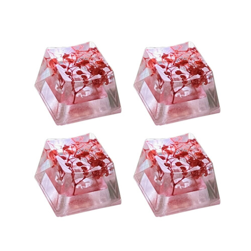 Translucent Leaf Dry Flower Resin ESC Keycap1pc