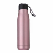 Geïsoleerde roestvrijstalen waterfles van 530 ml met brede opening.