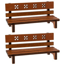 Gartenbank-Set Retro Miniatur 4,72 x 2,36 x 1,97 Zoll